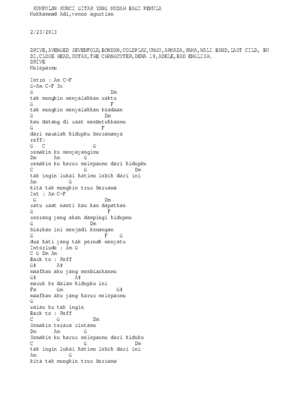 Detail Kunci Gitar Element Nomer 26