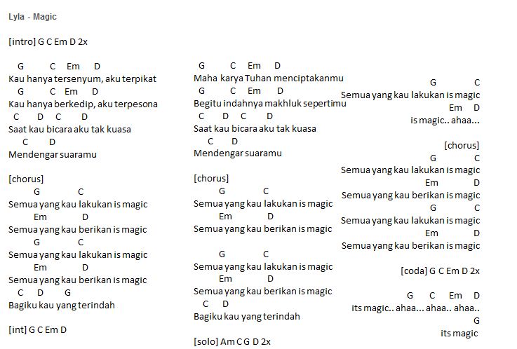 Detail Kunci Gitar Kenangan Terindah Gaby Nomer 17