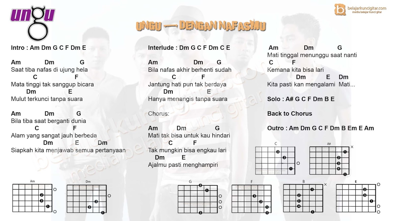 Detail Kunci Gitar Ungu Religi Nomer 14