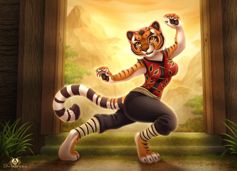 Detail Kung Fu Panda And Tiger Nomer 23