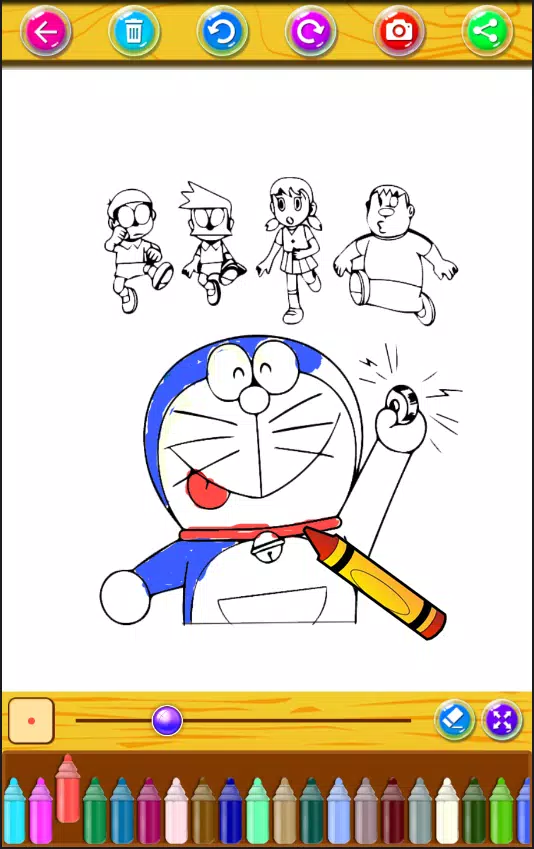 Detail Mewarnai Kartun Doraemon Nomer 47