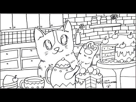 Detail Mewarnai Kucing Dengan Crayon Nomer 54