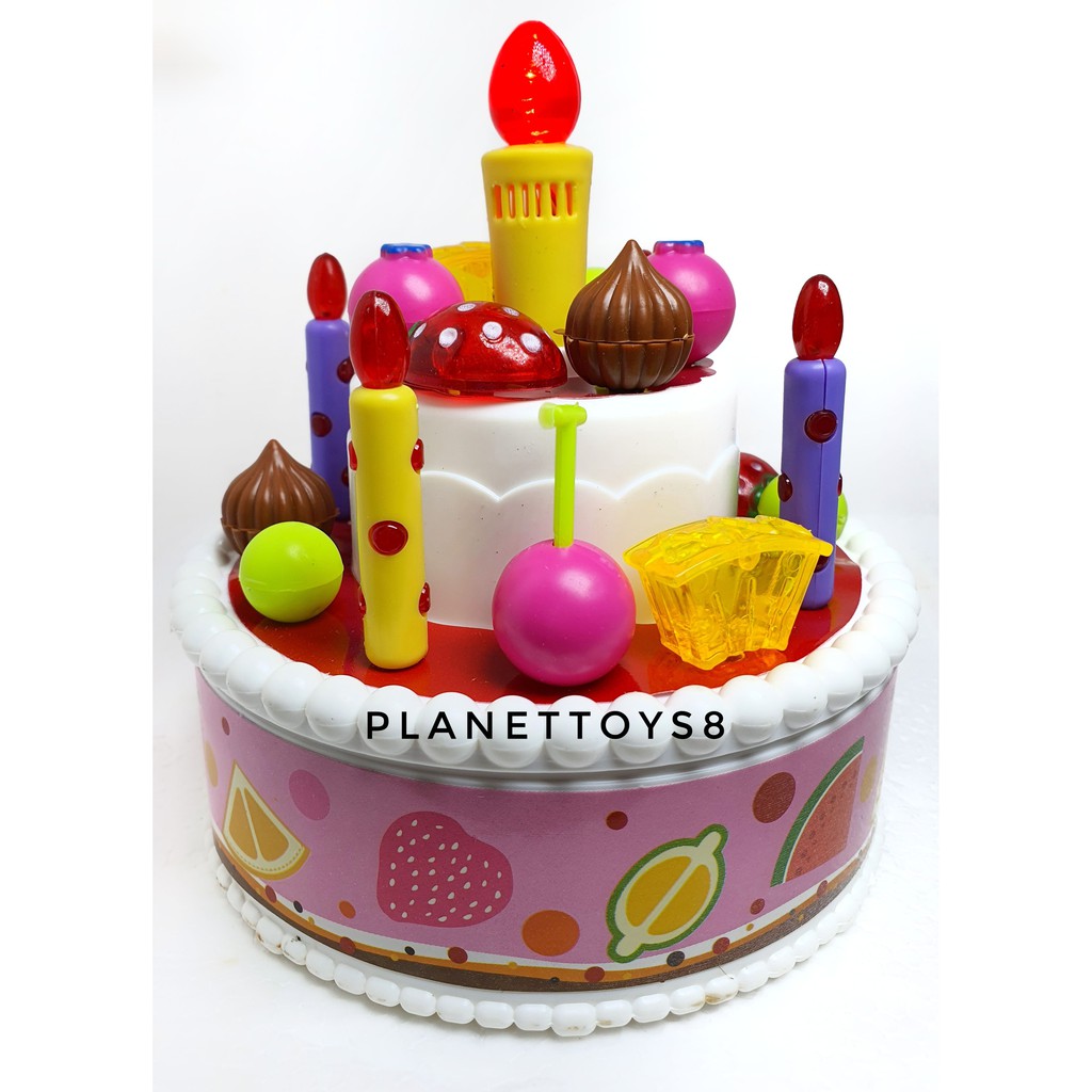 Detail Mewarnai Kue Ulang Tahun Dengan Crayon Nomer 31