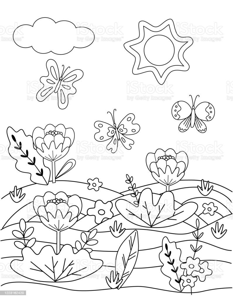 Detail Mewarnai Kupu Kupu Dan Bunga Nomer 52