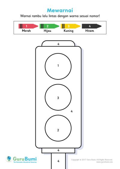 Detail Mewarnai Lampu Lalu Lintas Nomer 19