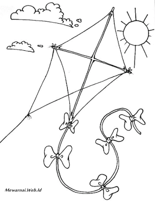 Detail Mewarnai Layang Layang Anak Tk Nomer 17