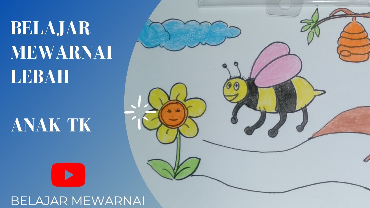 Detail Mewarnai Lebah Dengan Crayon Nomer 10