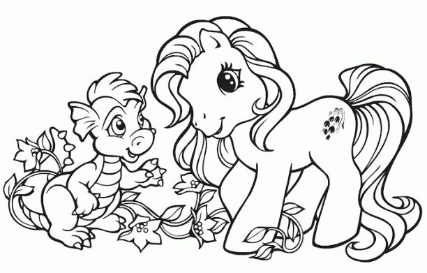 Detail Mewarnai Litle Poni Nomer 19