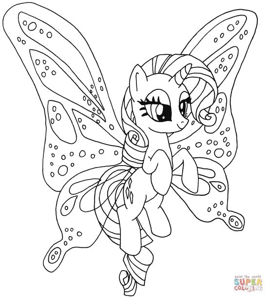 Detail Mewarnai Litle Poni Nomer 4