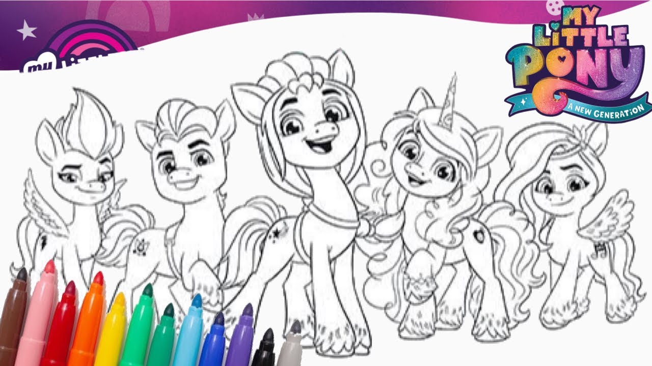 Detail Mewarnai Litle Poni Nomer 31