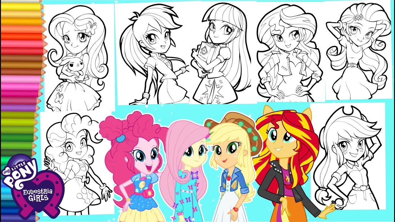Detail Mewarnai Litle Poni Nomer 5