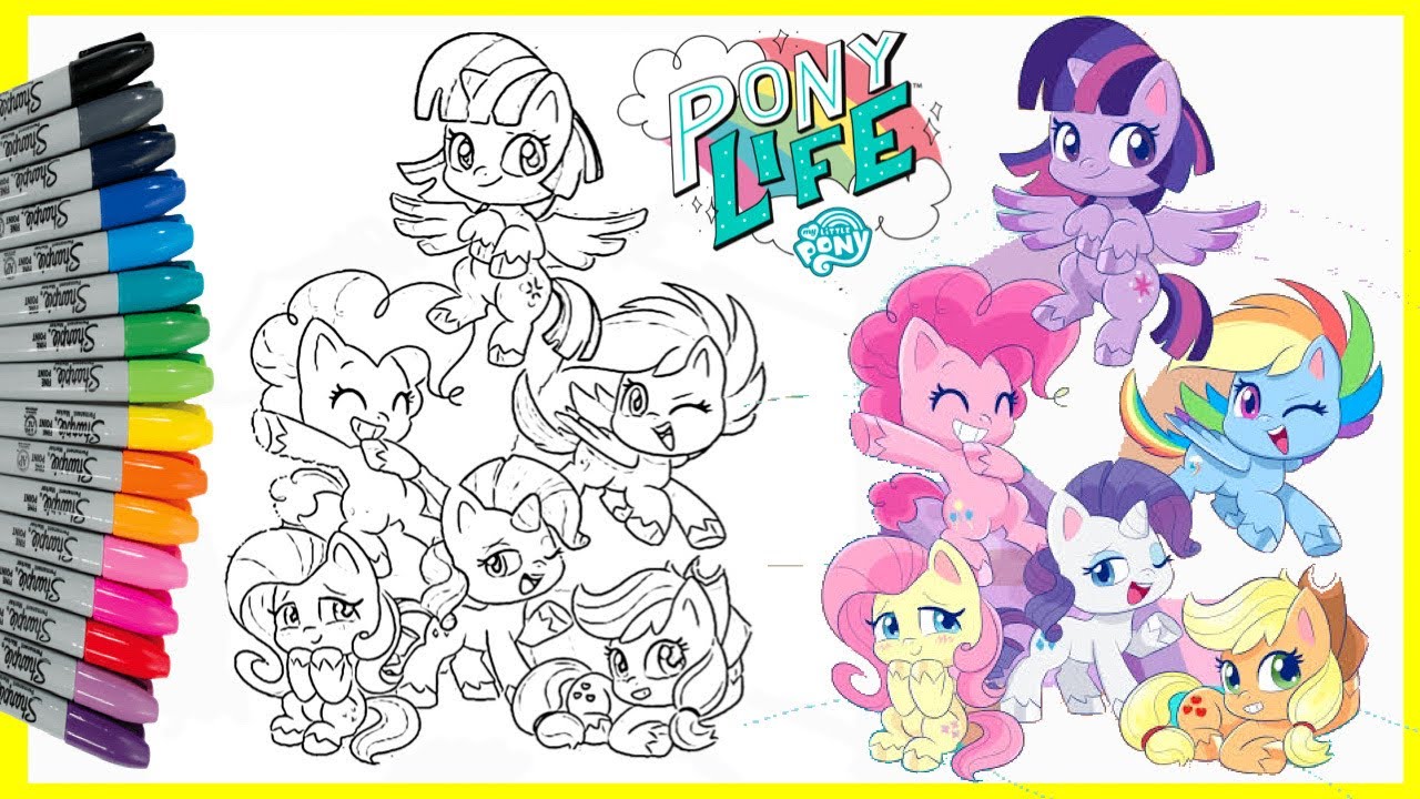 Detail Mewarnai Litle Poni Nomer 48