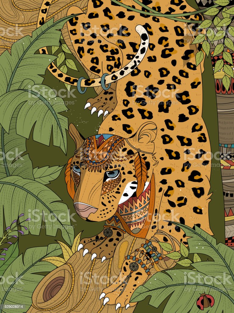 Detail Mewarnai Macan Tutul Nomer 40