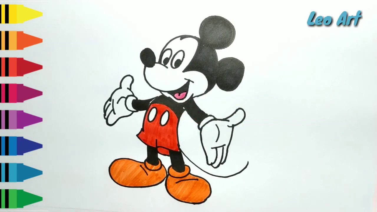 Detail Mewarnai Mickey Mouse Nomer 32