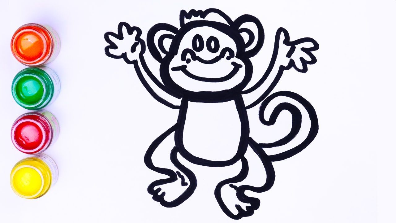 Detail Mewarnai Monyet Nomer 56