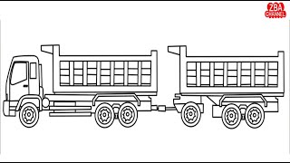 Detail Mewarnai Truk Gandeng Nomer 2