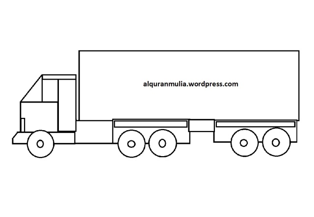 Detail Mewarnai Truk Gandeng Nomer 13