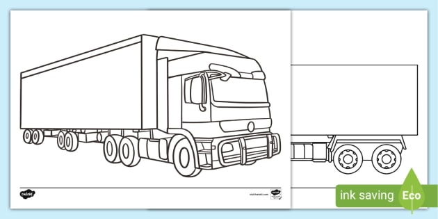 Detail Mewarnai Truk Gandeng Nomer 16