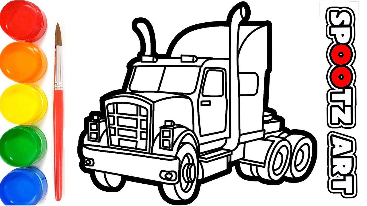 Detail Mewarnai Truk Gandeng Nomer 5