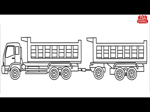 Detail Mewarnai Truk Gandeng Nomer 8