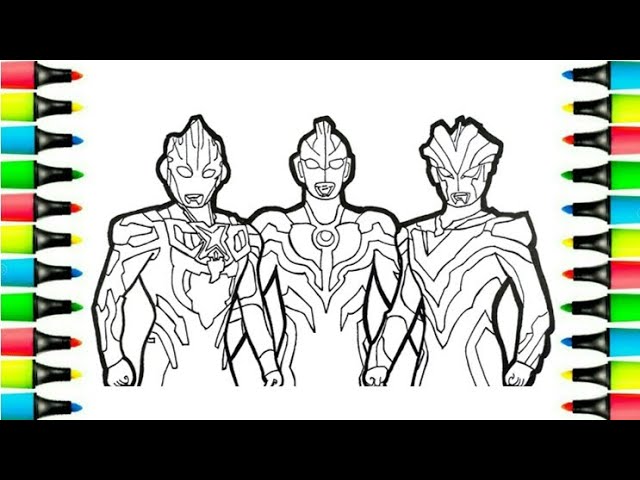 Detail Mewarnai Ultraman X Nomer 8