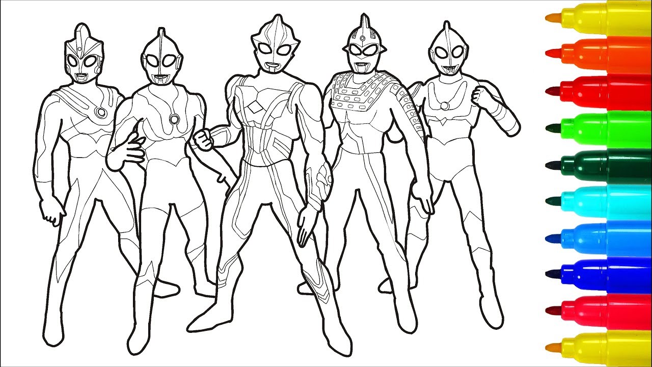 Detail Mewarnai Ultraman Zero Nomer 3