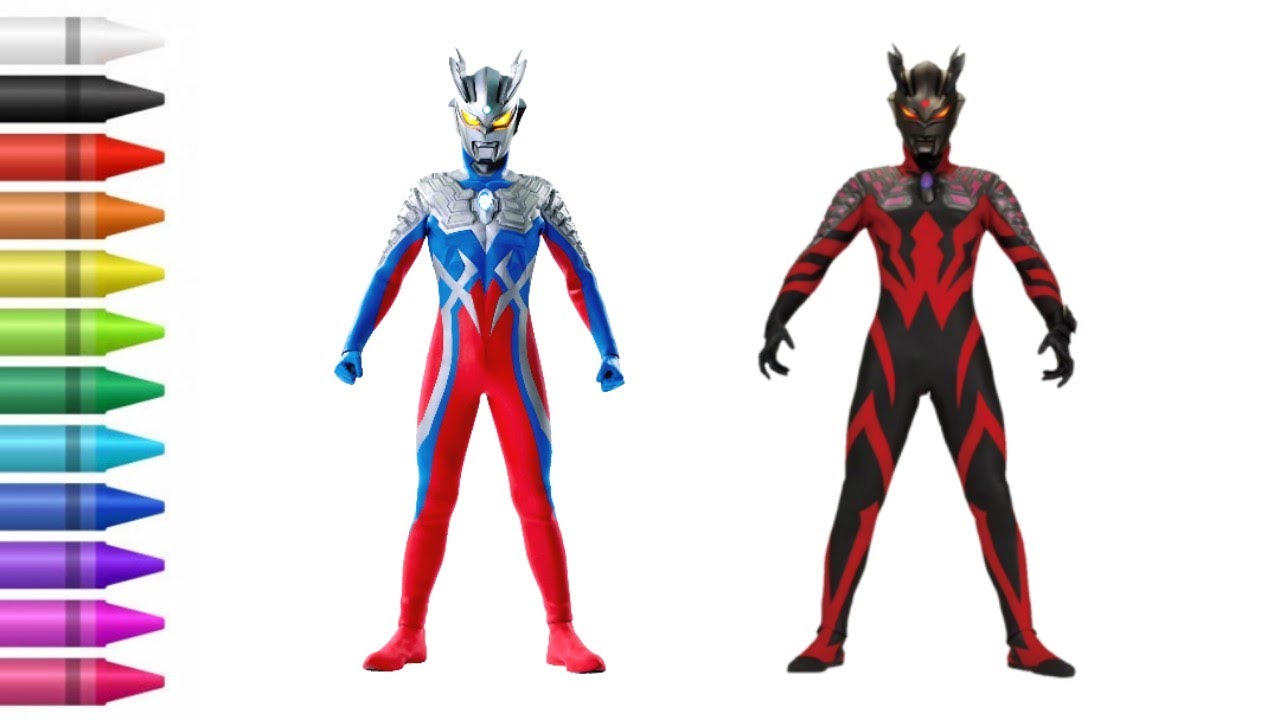 Detail Mewarnai Ultraman Zero Nomer 38