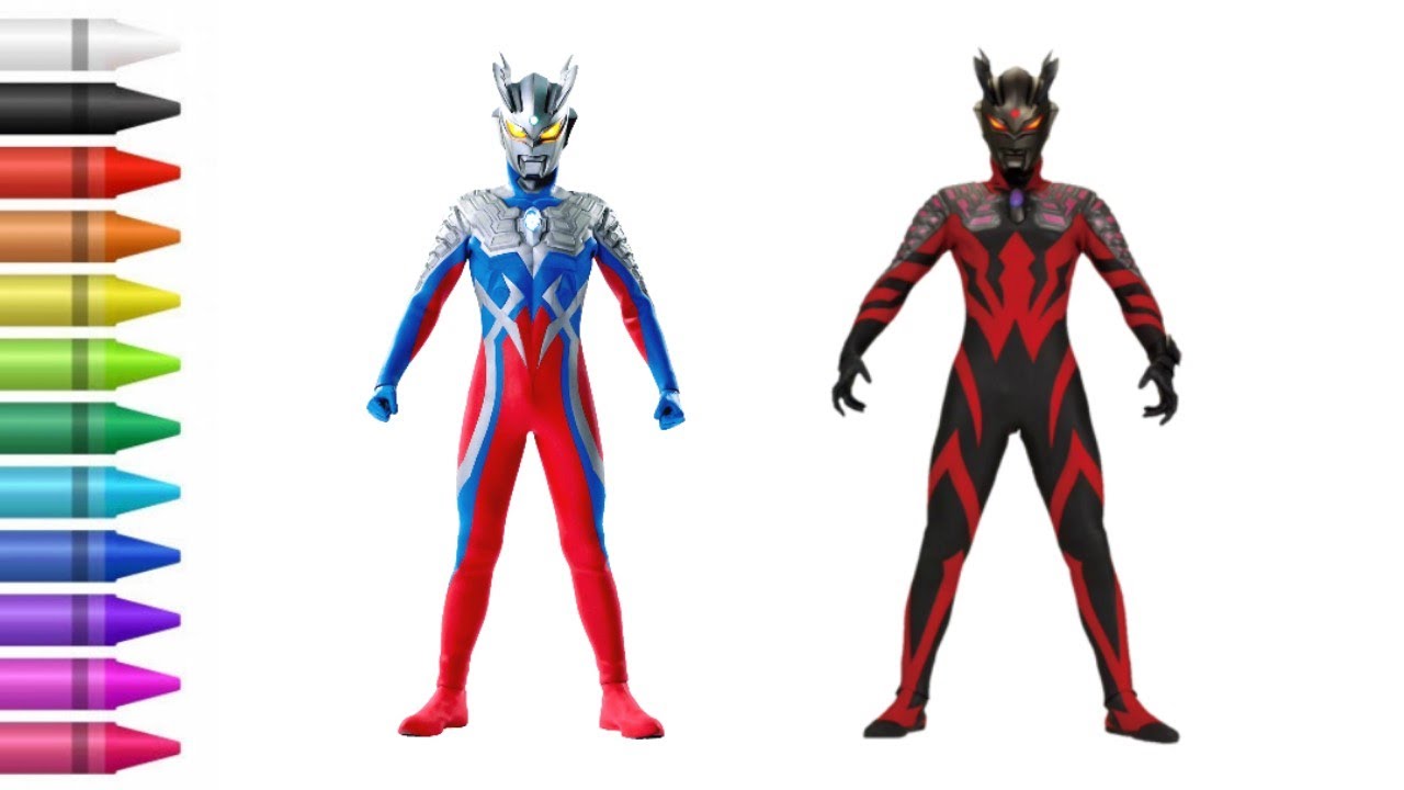 Detail Mewarnai Ultraman Zero Nomer 38