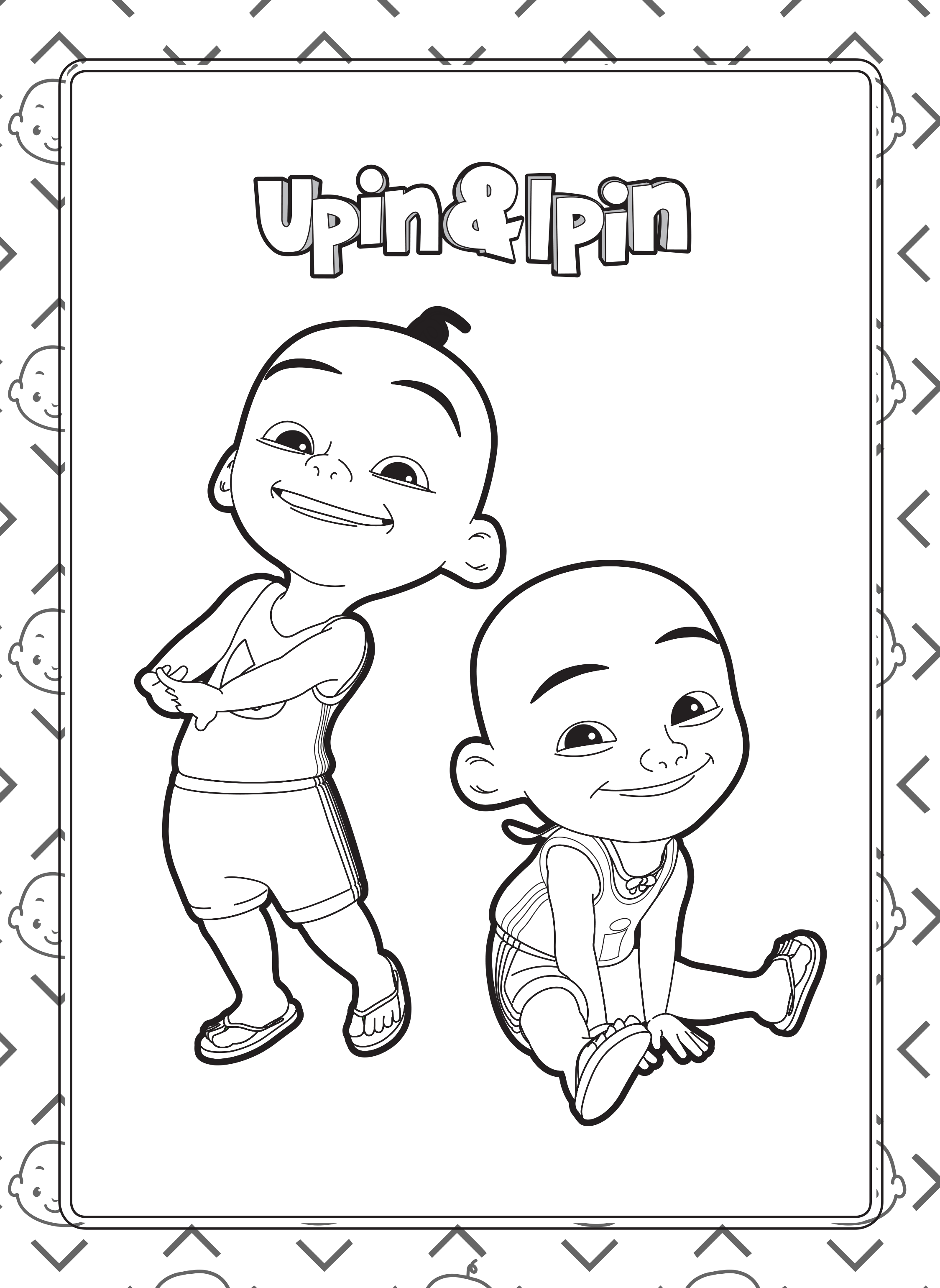 Detail Mewarnai Upin Ipin Dan Kawan Kawan Nomer 38