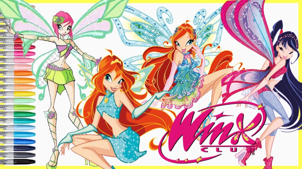 Detail Mewarnai Winx Club Nomer 4