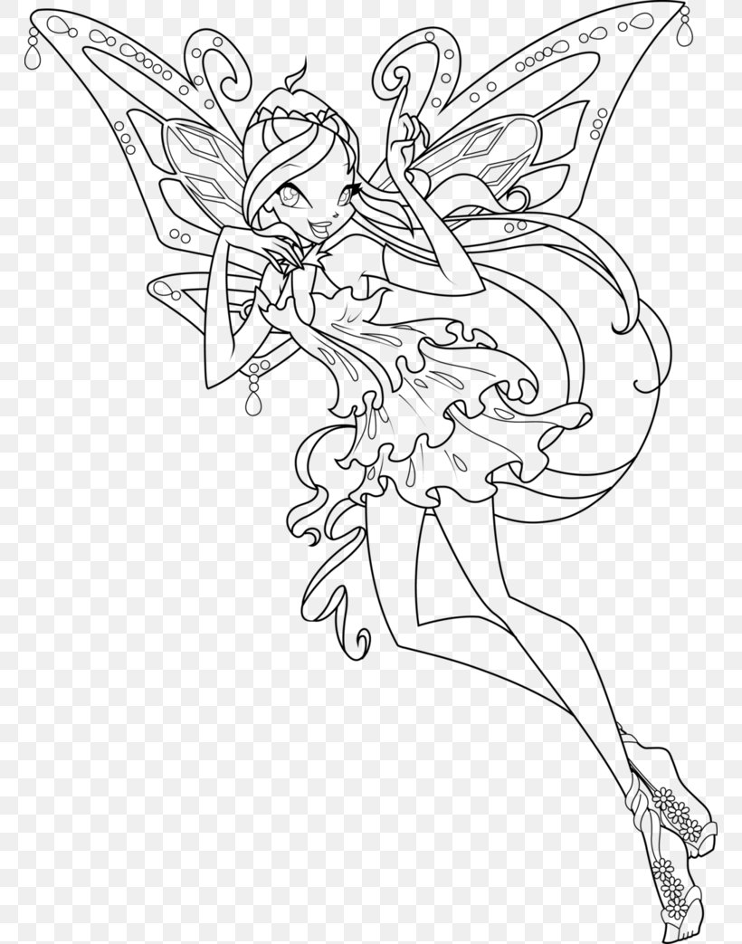 Detail Mewarnai Winx Club Nomer 49