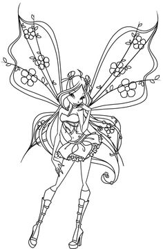 Detail Mewarnai Winx Club Gambar Kartun Disney Mewarnai Nomer 7