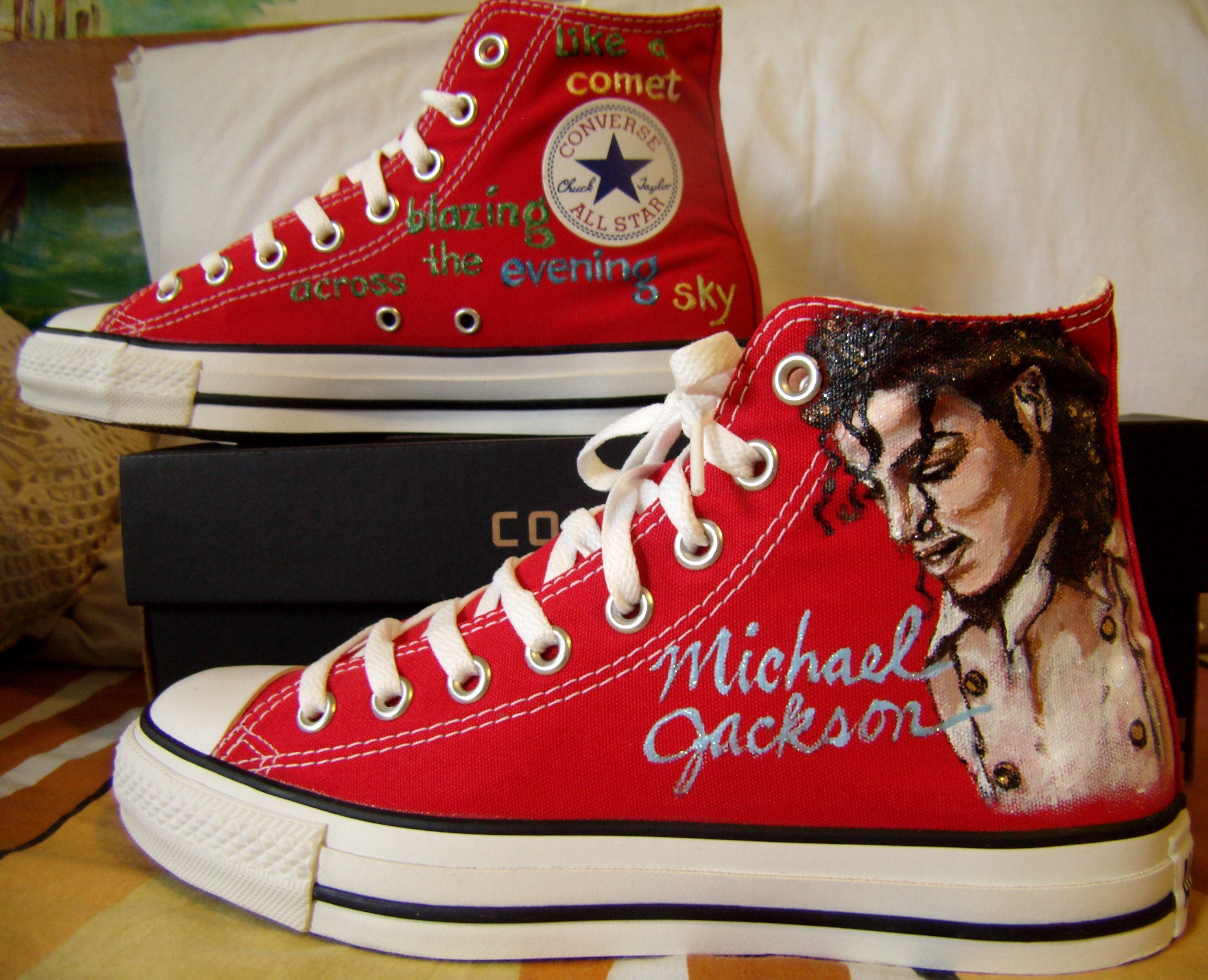 Detail Michael Jackson Converse Shoes Nomer 14