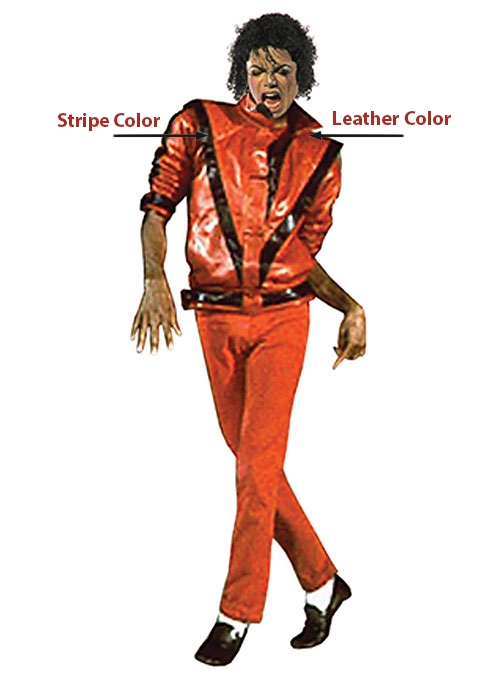 Detail Michael Jackson Red Jacket Black Pants Nomer 11