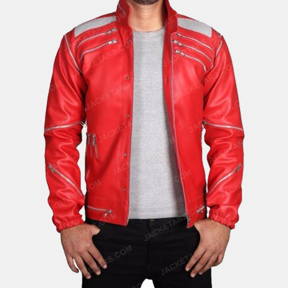 Detail Michael Jackson Red Jacket Black Pants Nomer 26