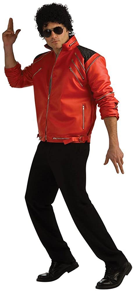 Detail Michael Jackson Red Jacket Black Pants Nomer 5