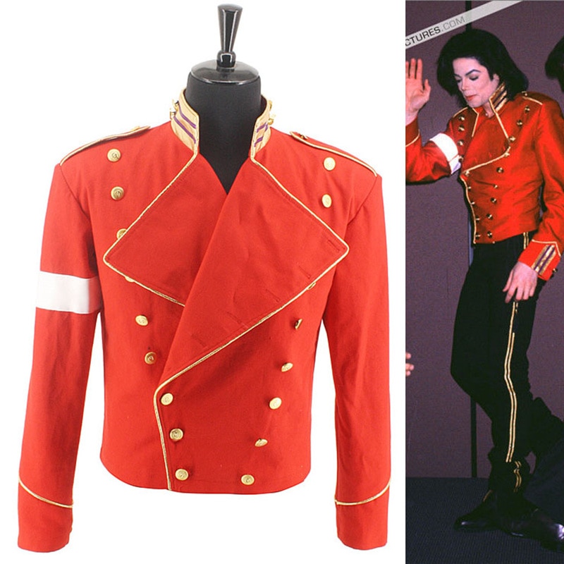 Detail Michael Jackson Red Jacket Black Pants Nomer 41