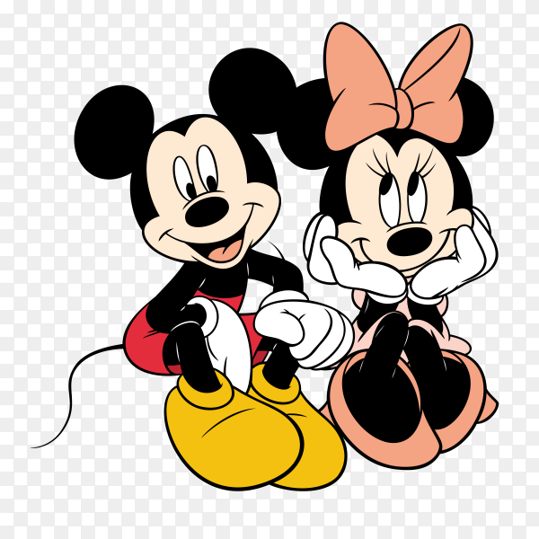 Mickey And Minnie Transparent - KibrisPDR