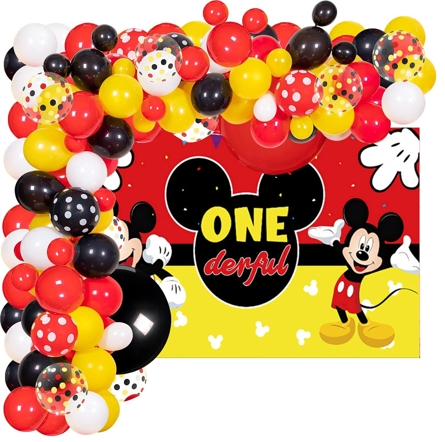 Detail Mickey Balloon Garland Nomer 55