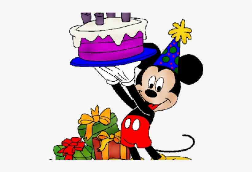 Detail Mickey Birthday Clipart Nomer 13