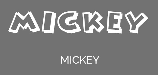 Download Mickey Font Free Nomer 25