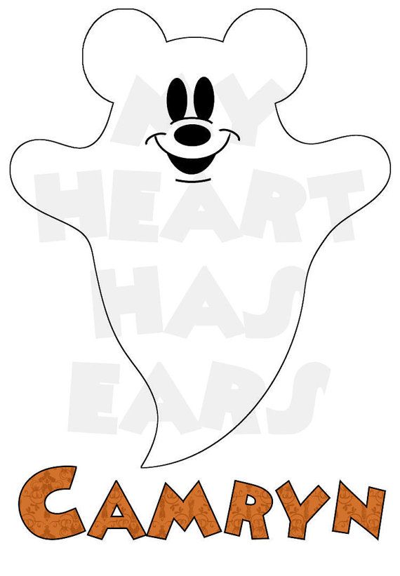 Detail Mickey Ghost Clipart Nomer 13