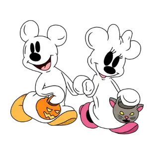 Detail Mickey Ghost Clipart Nomer 15
