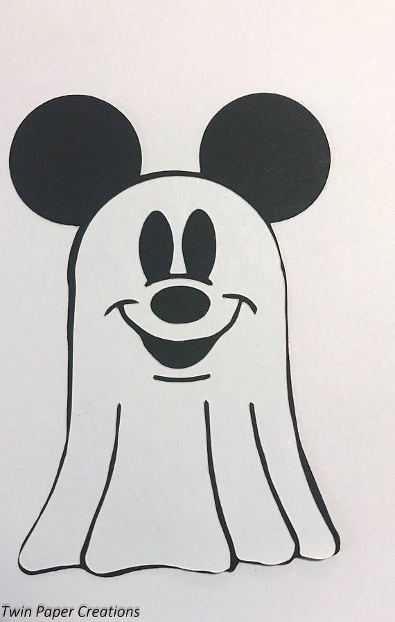 Detail Mickey Ghost Clipart Nomer 3