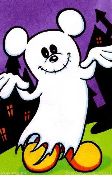 Detail Mickey Ghost Clipart Nomer 38