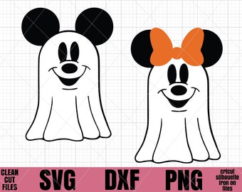 Detail Mickey Ghost Silhouette Nomer 2