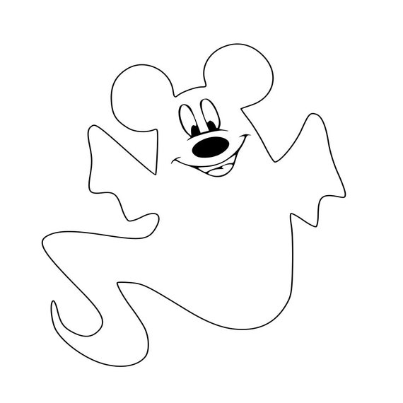 Detail Mickey Ghost Silhouette Nomer 21