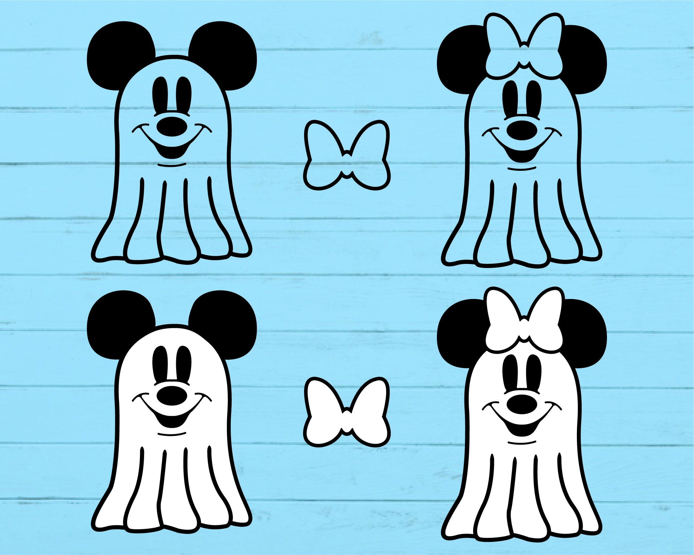 Detail Mickey Ghost Silhouette Nomer 6