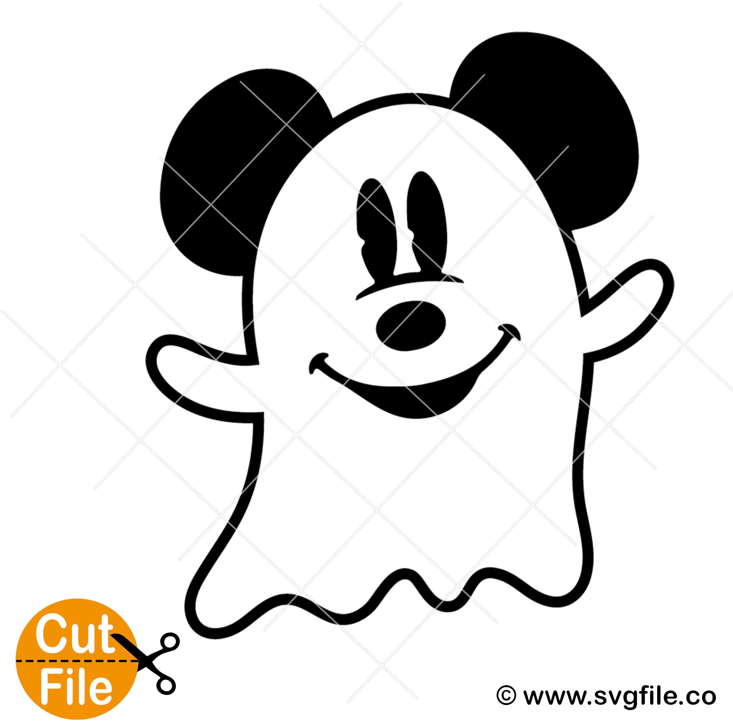 Detail Mickey Ghost Silhouette Nomer 49