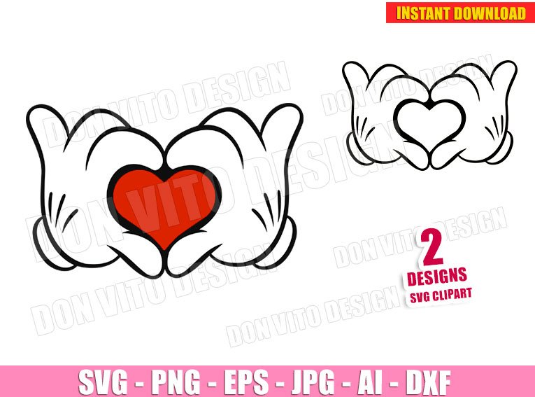 Detail Mickey Hands Clipart Nomer 32
